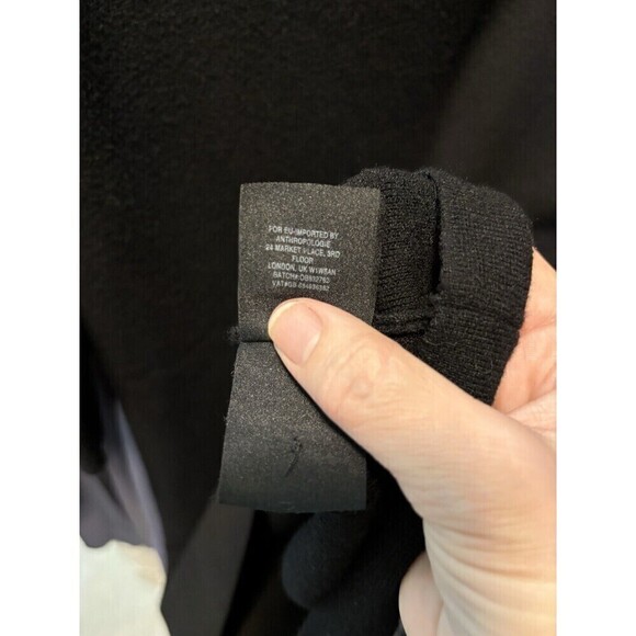 Moth Anthropologie Chester Sweater Dress Black Small Bell Sleeve - Picture 9 of 13